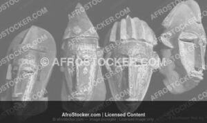 Wall Art Gold - Masque Africain Contemporain — Art Visuel Afrique Wall Art Gold Masque Africain Contemporain — Art Visuel Afrique