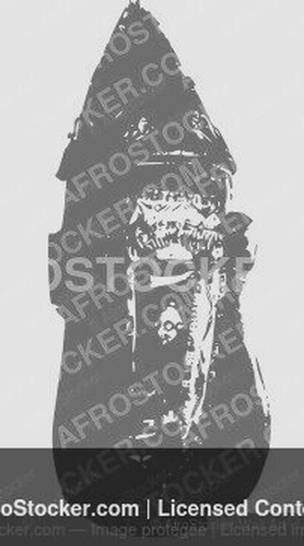 Wall Art Gold Masque Art Africain — Expression Culturelle Traditionnelle