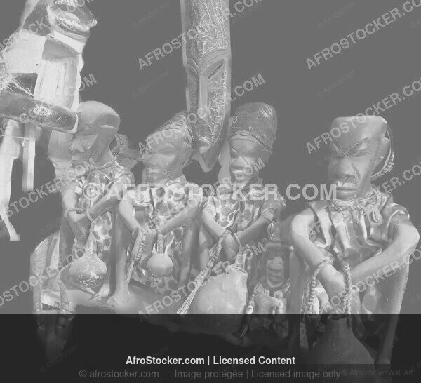 Wall Art Gold Masque Cérémoniel Africain — Patrimoine Culturel