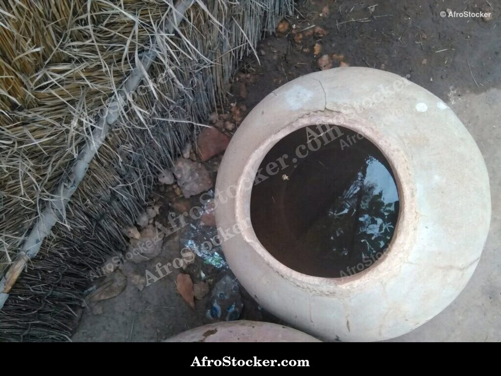 African Clay Water Pot Village | AfroStocker