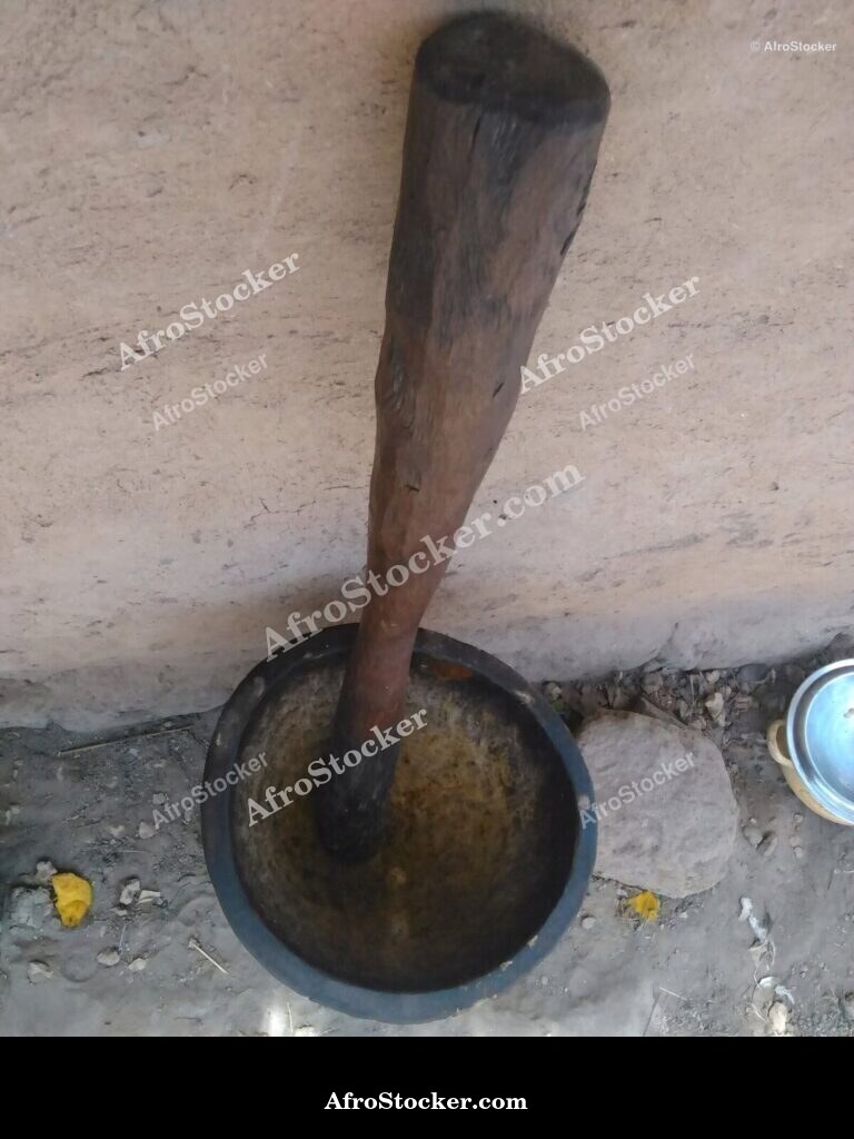 Traditional African Wooden Mortar | AfroStocker