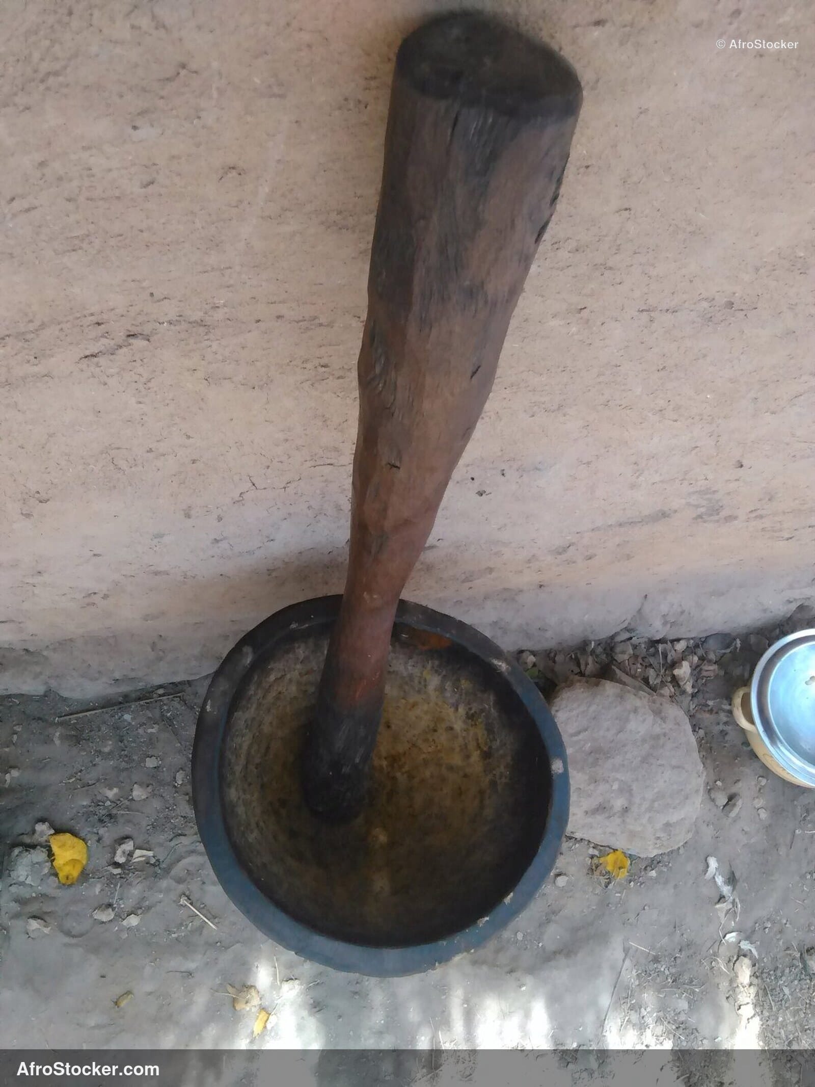 Traditional African Wooden Mortar | AfroStocker
