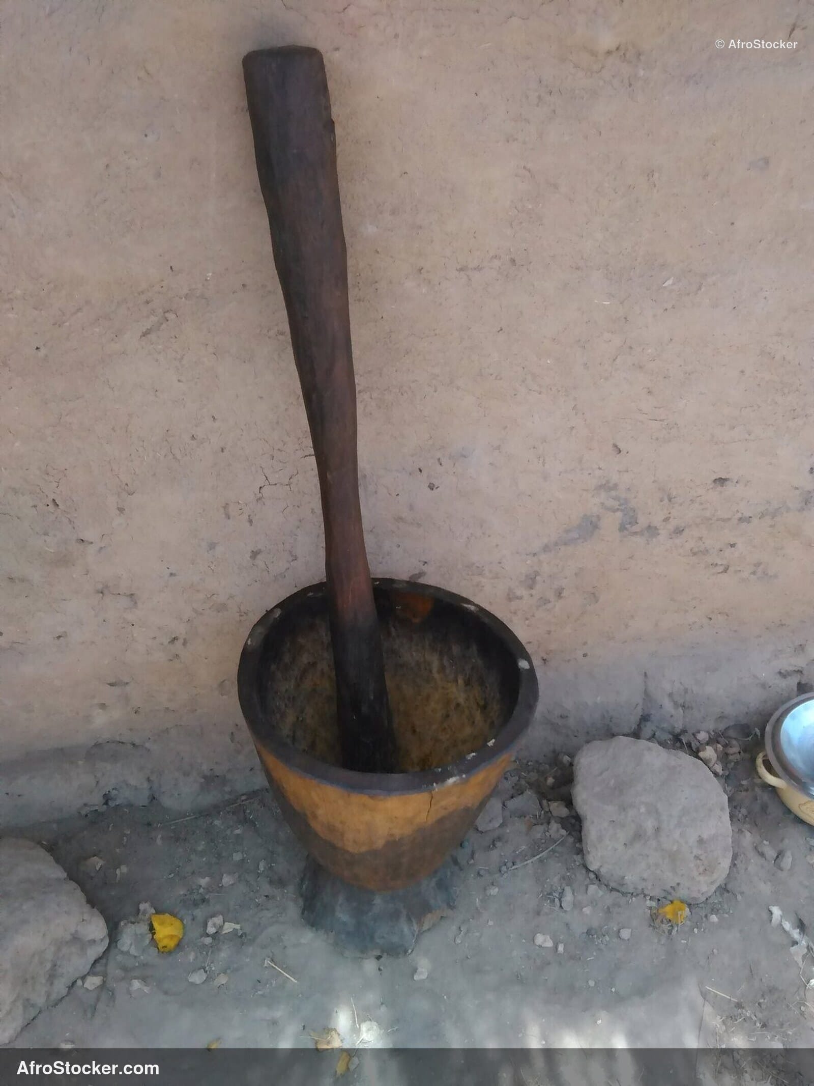 Mortier Pilon Africain en Bois, Cuisine