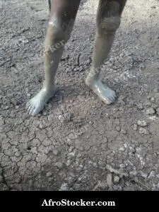 Foot In Mud African Village
