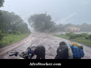 Rainy Road West Africa