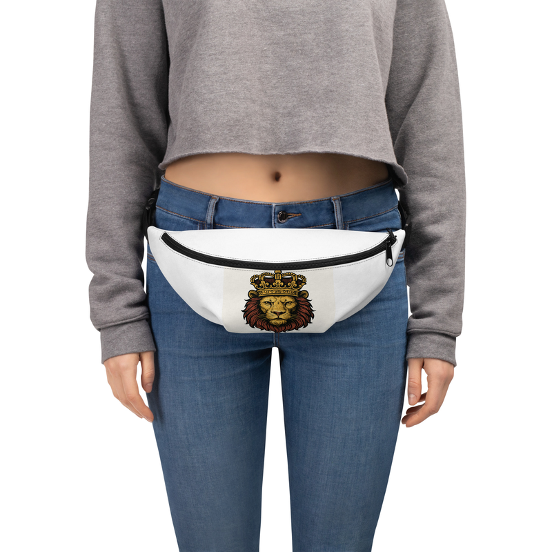 Fanny Pack Regal Lion Head with Ornate Crown Emblem-Original