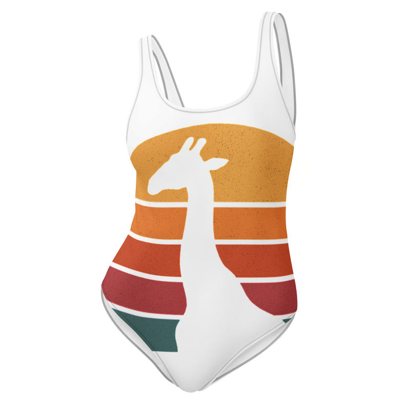 One-Piece Swimsuit mystic-design-Giraffe-Silhouette-Original