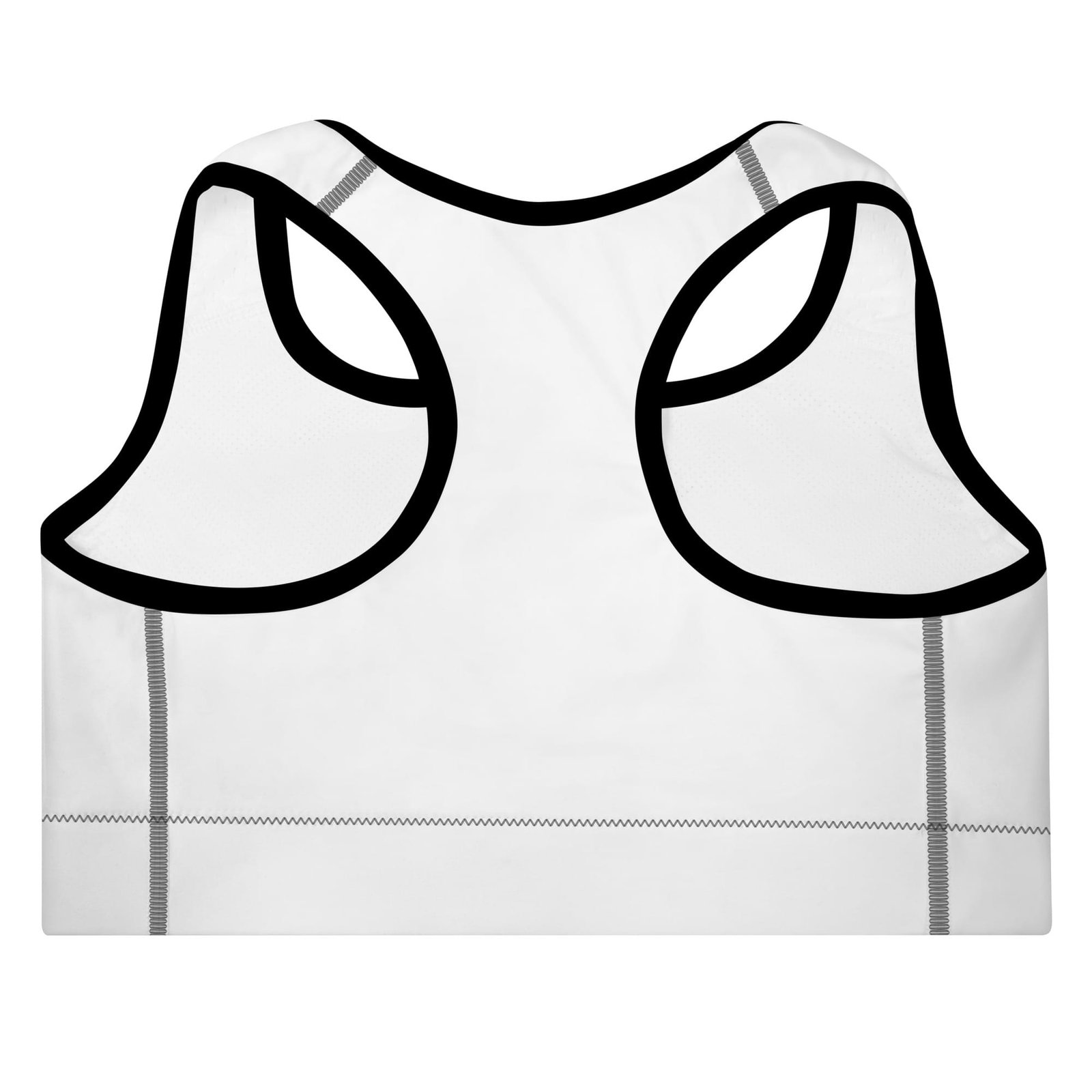 Padded Sports Bra Psychedelic 70s Giraffe with Wavy Warm Stripes-Original - Image 2