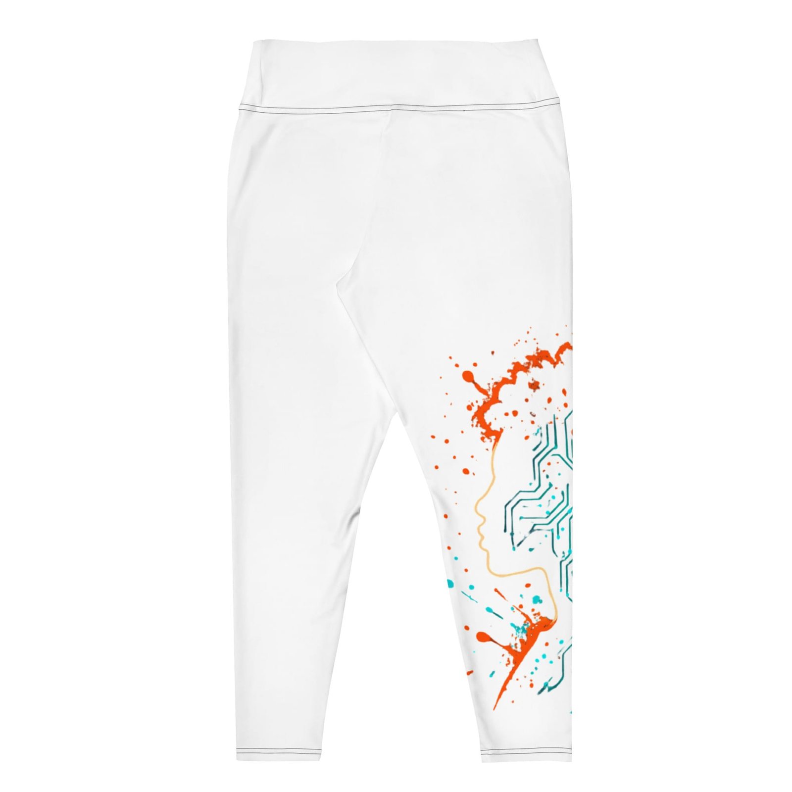 All-Over Print Plus Size Leggings - Image 2