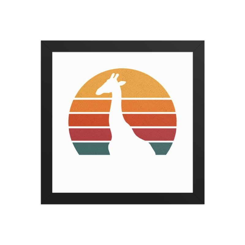 Framed poster mystic-design-Giraffe-Silhouette-Original - Image 4
