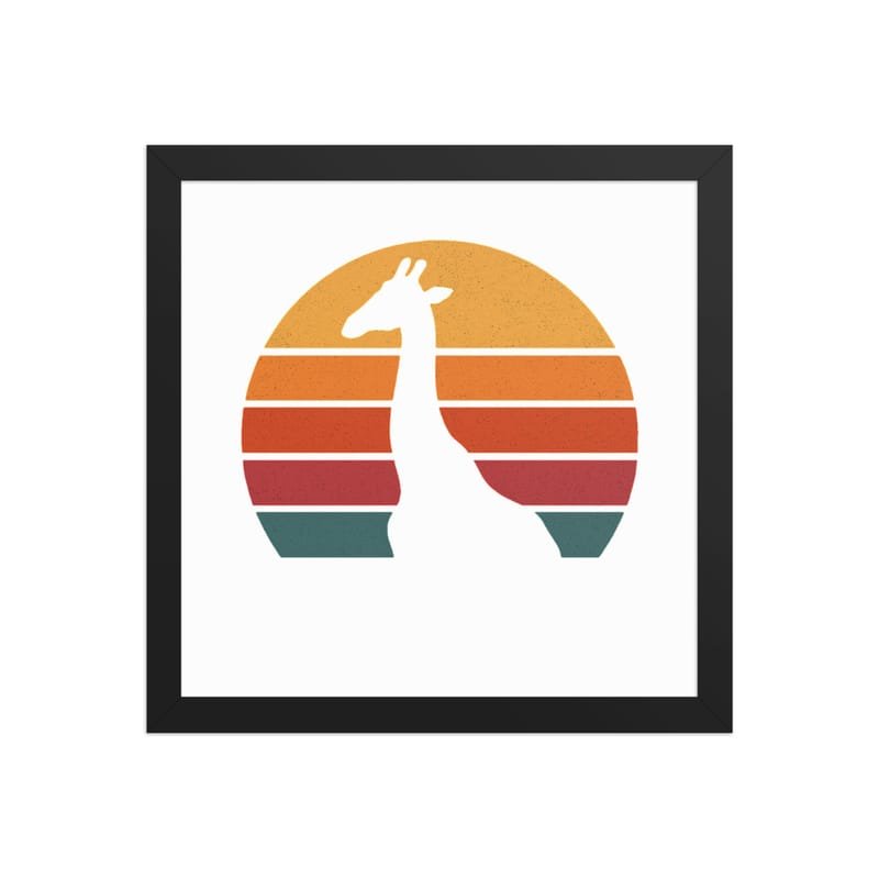 Framed poster mystic-design-Giraffe-Silhouette-Original - Image 10