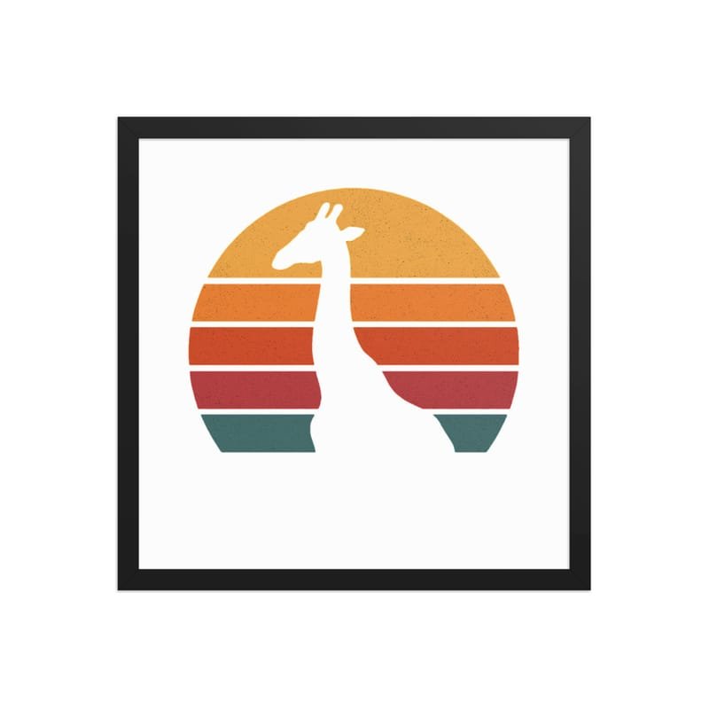 Framed poster mystic-design-Giraffe-Silhouette-Original - Image 22
