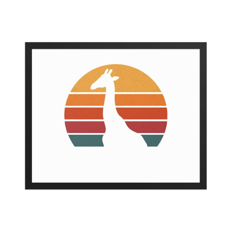 Framed poster mystic-design-Giraffe-Silhouette-Original - Image 25
