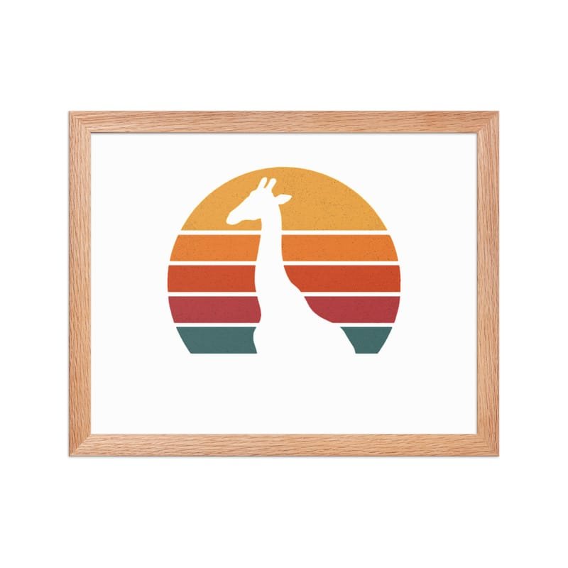 Framed poster mystic-design-Giraffe-Silhouette-Original - Image 8