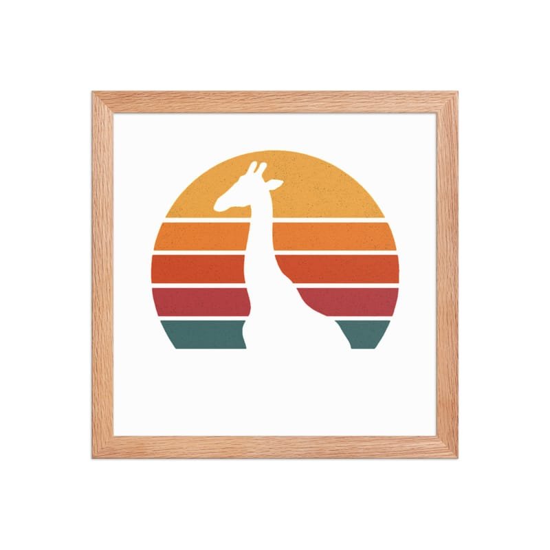 Framed poster mystic-design-Giraffe-Silhouette-Original - Image 11