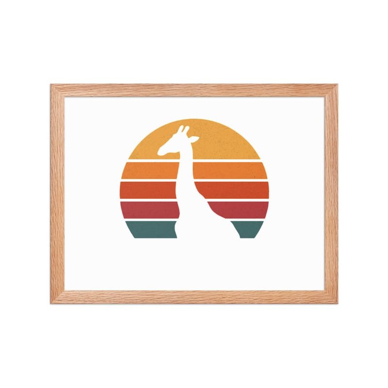 Framed poster mystic-design-Giraffe-Silhouette-Original - Image 14