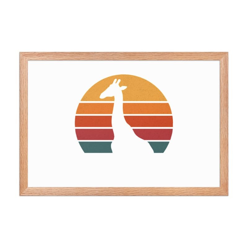 Framed poster mystic-design-Giraffe-Silhouette-Original - Image 17