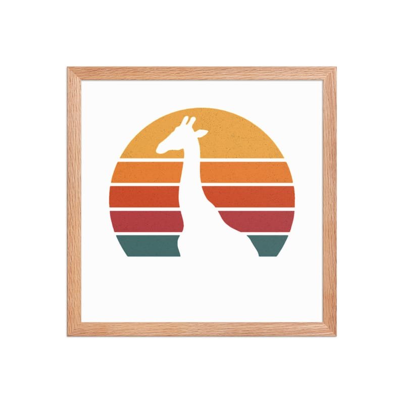 Framed poster mystic-design-Giraffe-Silhouette-Original - Image 20