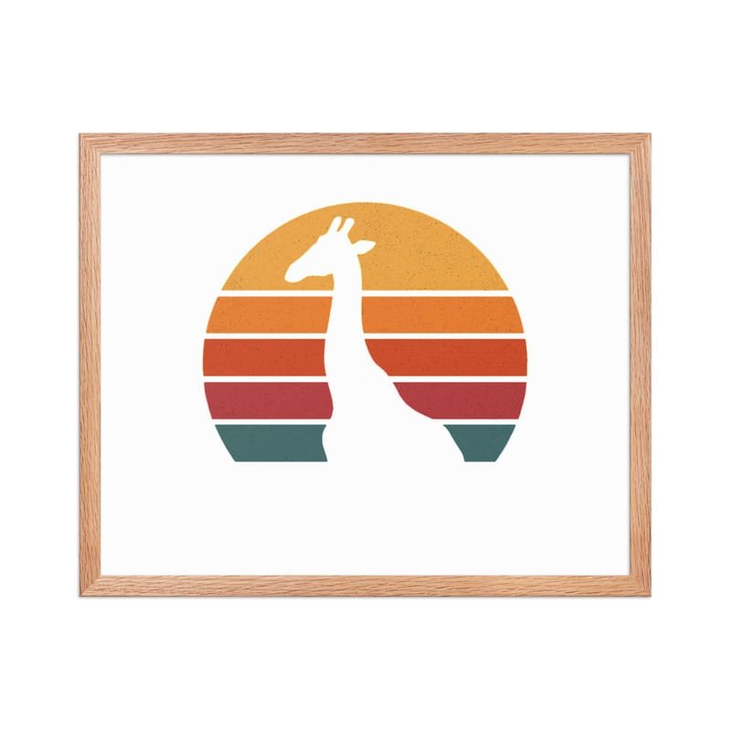 Framed poster mystic-design-Giraffe-Silhouette-Original - Image 26