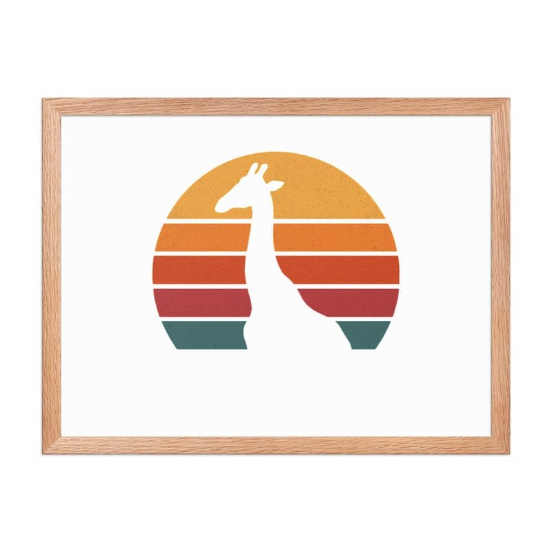 Framed poster mystic-design-Giraffe-Silhouette-Original - Image 32