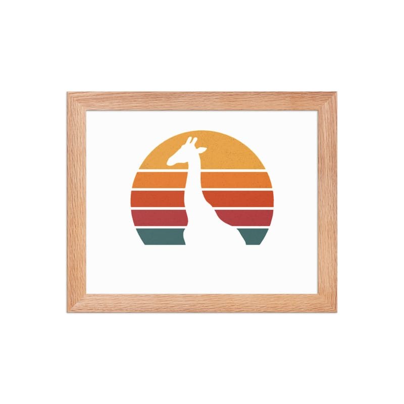 Framed poster mystic-design-Giraffe-Silhouette-Original - Image 2