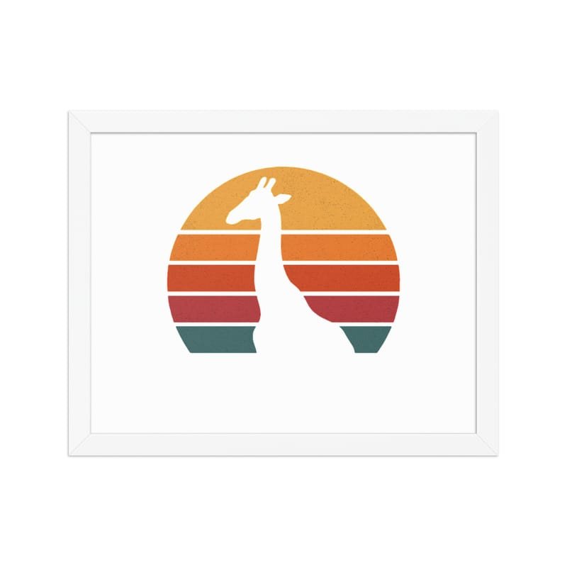 Framed poster mystic-design-Giraffe-Silhouette-Original - Image 9