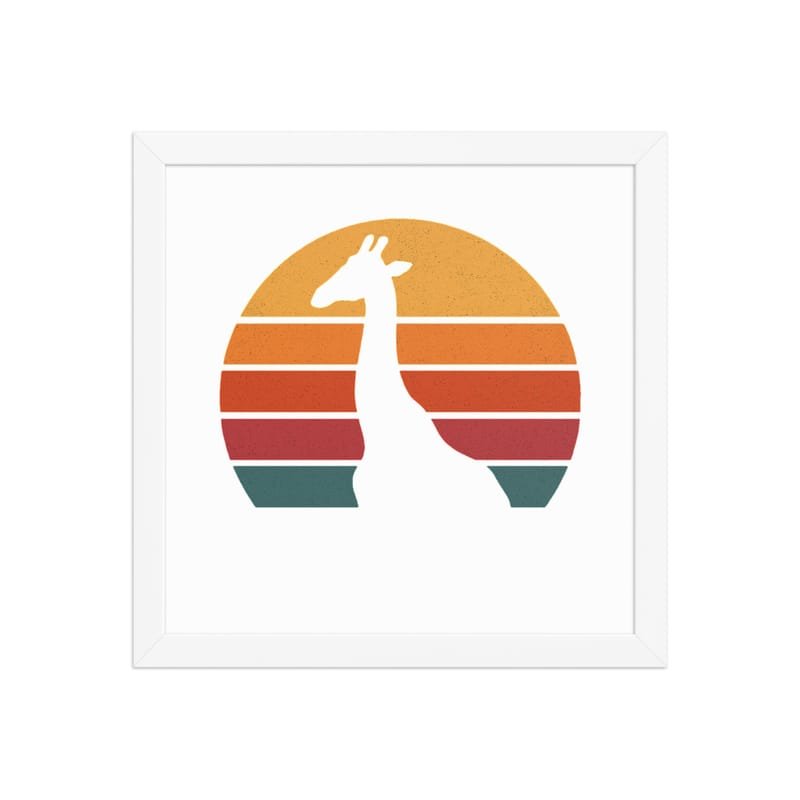Framed poster mystic-design-Giraffe-Silhouette-Original - Image 12