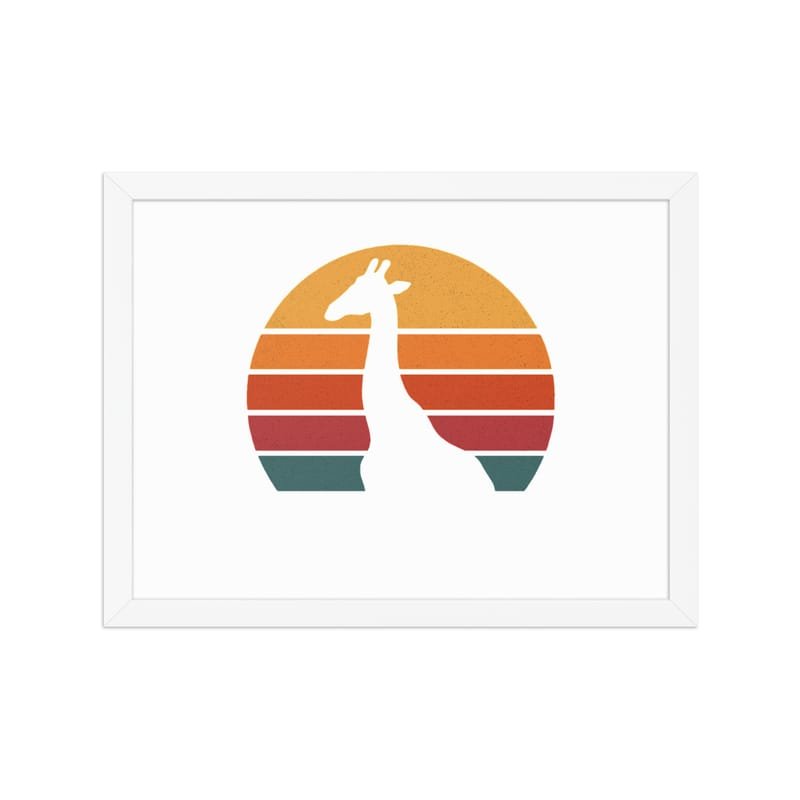 Framed poster mystic-design-Giraffe-Silhouette-Original - Image 15