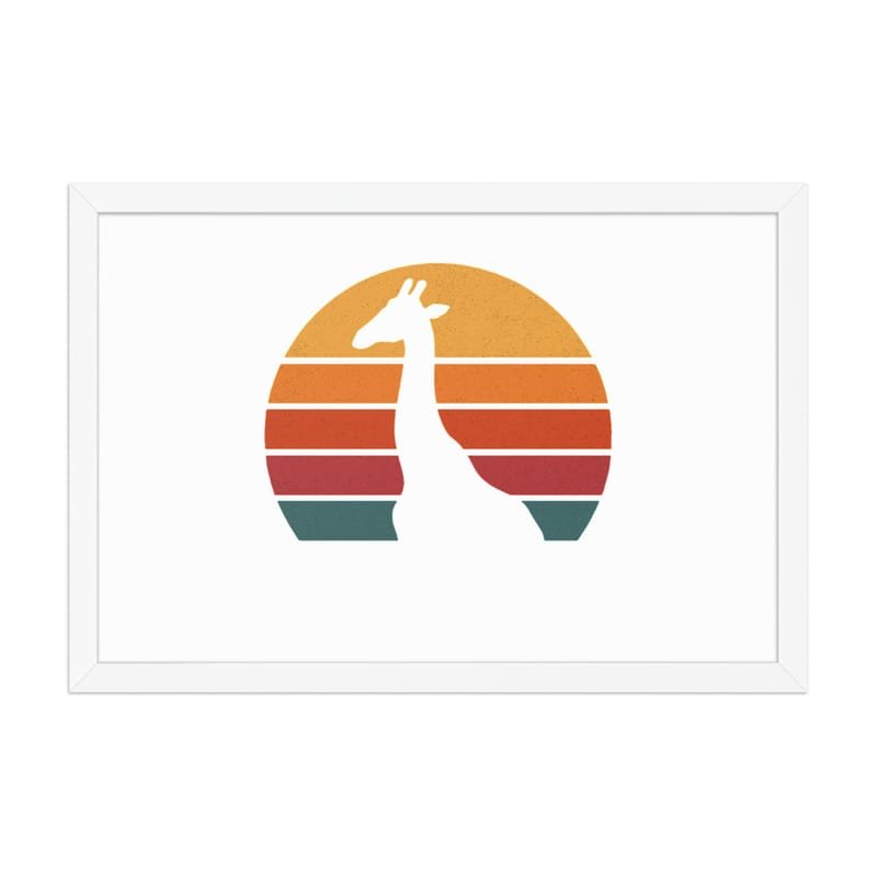 Framed poster mystic-design-Giraffe-Silhouette-Original - Image 18