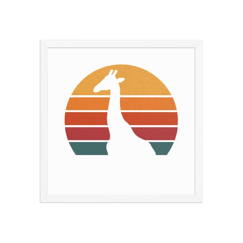 Framed poster mystic-design-Giraffe-Silhouette-Original - Image 24