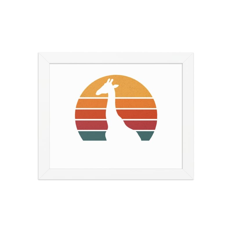 Framed poster mystic-design-Giraffe-Silhouette-Original - Image 3
