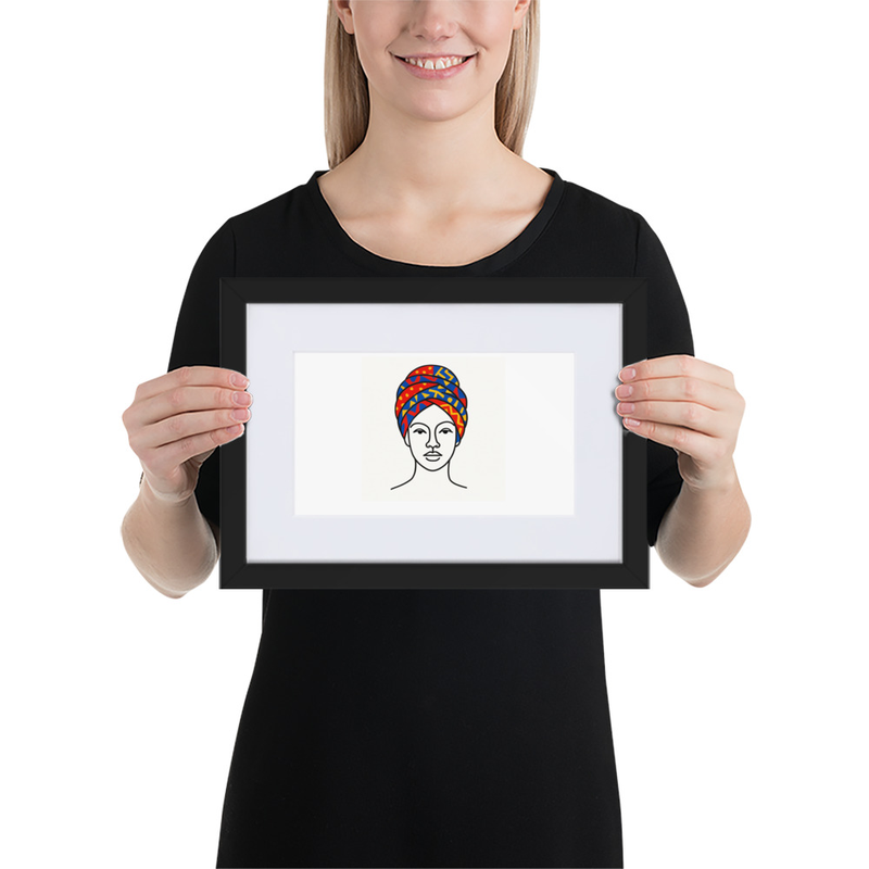 Matte Paper Framed Poster With Mat