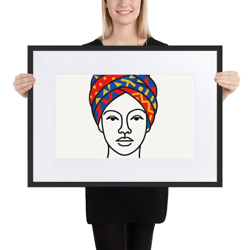 Matte Paper Framed Poster With Mat - Image 3