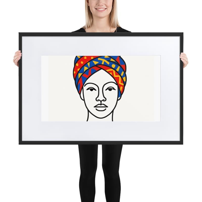 Matte Paper Framed Poster With Mat - Image 4