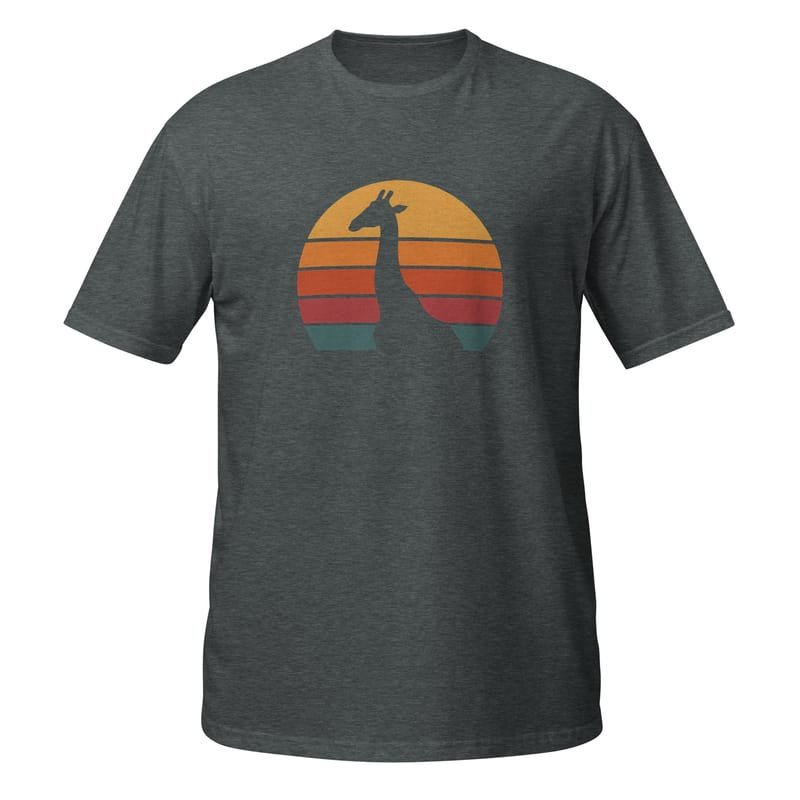 Short-Sleeve Unisex T-Shirt mystic-design-Giraffe-Silhouette-Original - Image 4