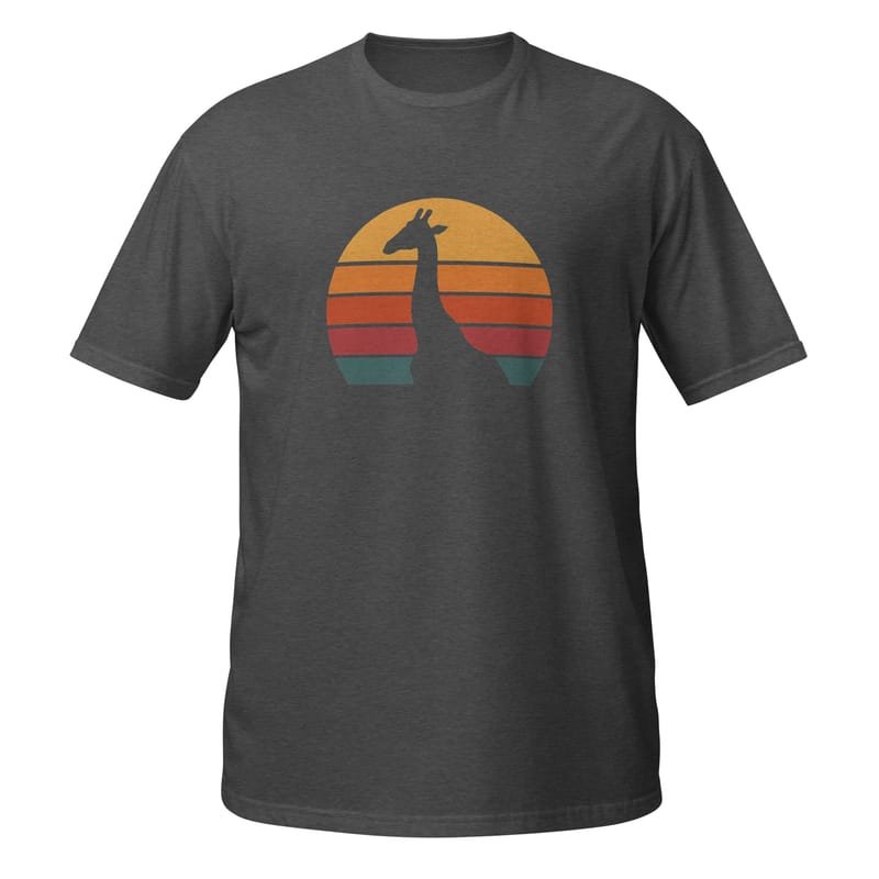 Short-Sleeve Unisex T-Shirt mystic-design-Giraffe-Silhouette-Original - Image 5
