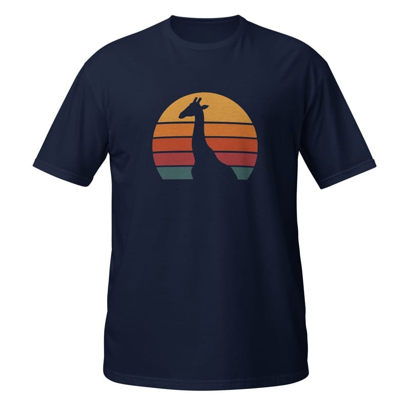 Short-Sleeve Unisex T-Shirt mystic-design-Giraffe-Silhouette-Original - Image 2