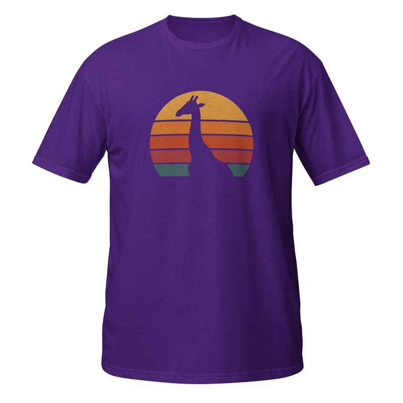 Short-Sleeve Unisex T-Shirt mystic-design-Giraffe-Silhouette-Original - Image 3